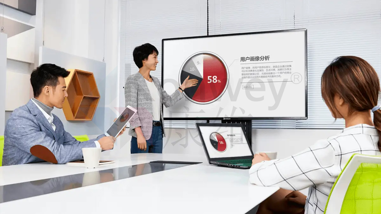 康維偉業(yè) 75 寸會議平板：無線投屏新體驗