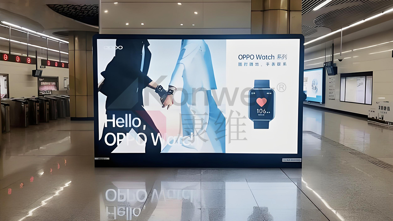 上海地鐵新“視”界，康維偉業(yè)55寸拼接屏實力出圈