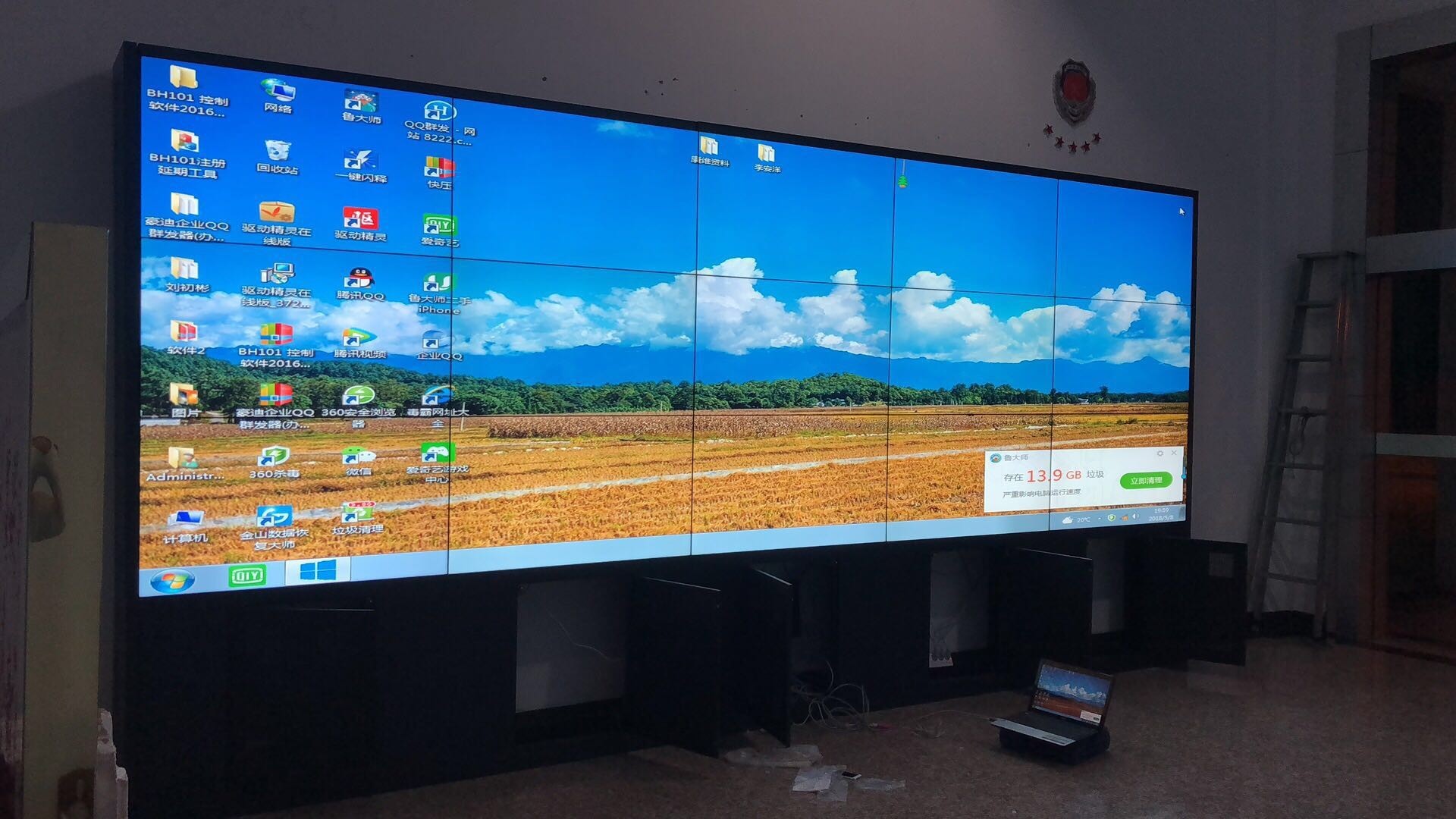 安徽省黃山市黟縣消防大隊武警支隊安裝落地機柜工程案例