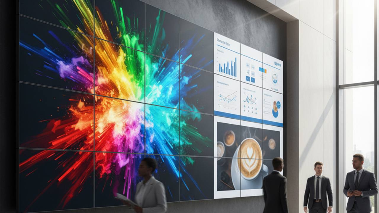 康維液晶拼接墻：破解大屏難題，定義全新視覺(jué)標(biāo)準(zhǔn)
