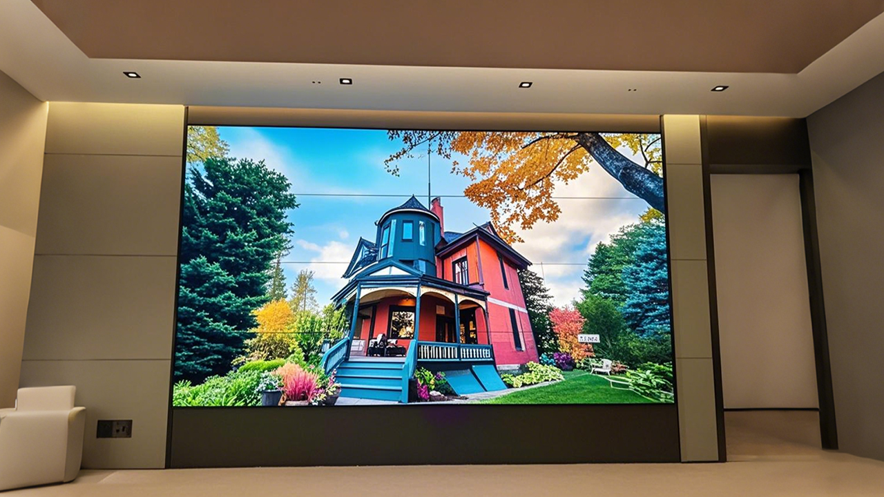 康維偉業(yè) 55 寸拼接屏：于澳門金融大堂走廊，繪就信息傳播綺夢